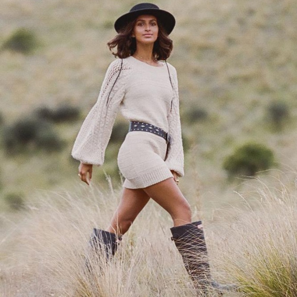 Spell Carmen Knit Dress